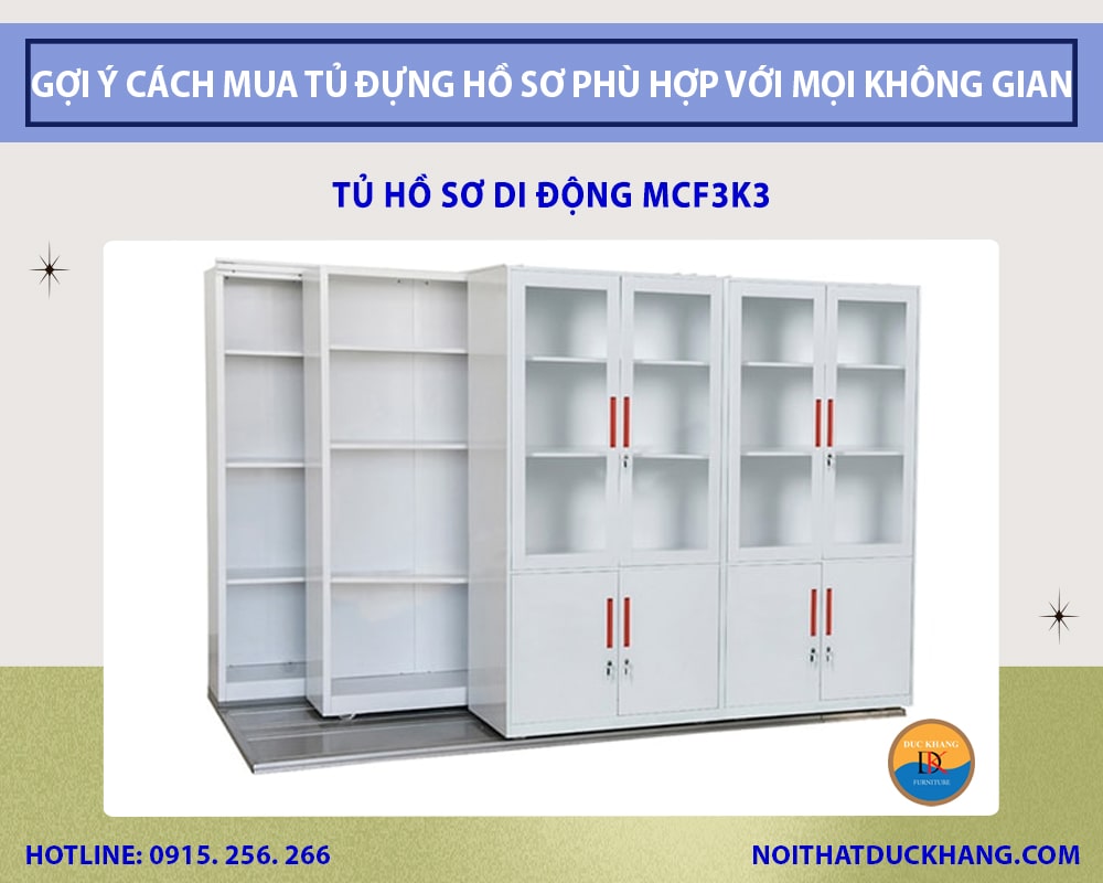 Tủ hồ sơ di động MCF3K3 Tủ hồ sơ di động MCF3K3