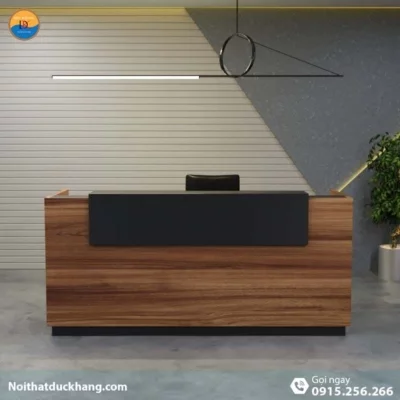 DKFQLT35-B | Quầy lễ tân Lieu dáng chữ U có bảng đen trang trí kèm hộc di động DKFQLT35-B | Quầy lễ tân Lieu dáng chữ U có bảng đen trang trí kèm hộc di động