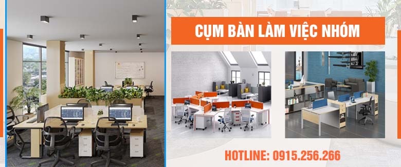 Cụm bàn làm việc nhóm DKF