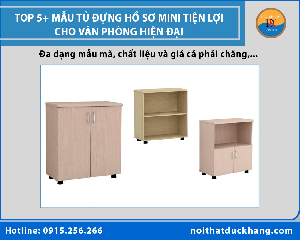 Tổng hợp mẫu tủ đựng hồ sơ mini cho văn phòng DKF cực đẹp