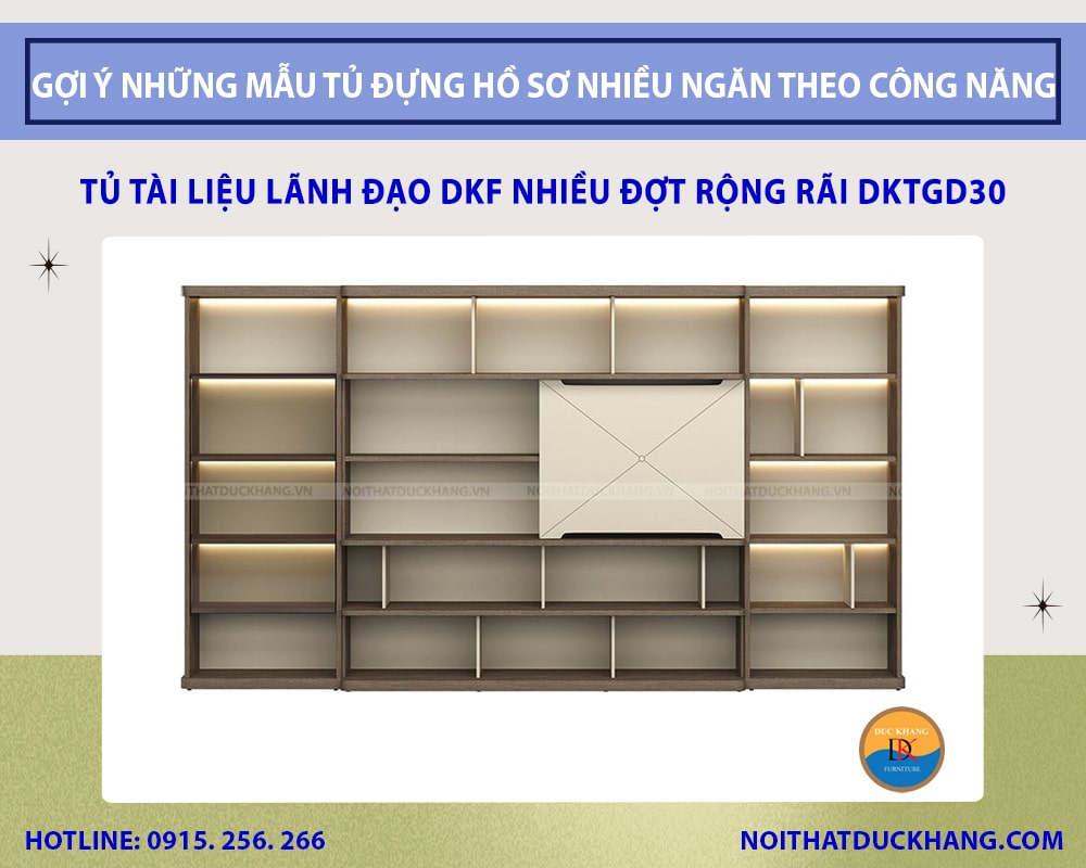 Tủ tài liệu lãnh đạo DKF nhiều đợt rộng rãi DKTGD30