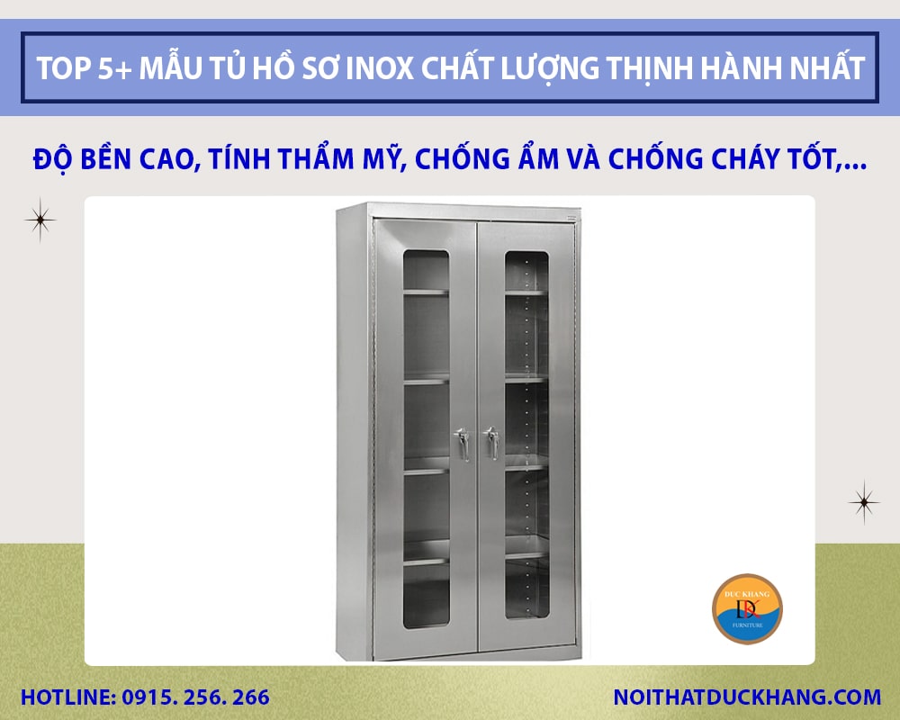 Top 5+ mẫu tủ hồ sơ inox chất lượng và thịnh hành nhất hiện nay