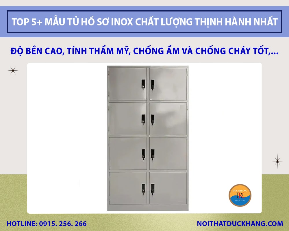 Top 5+ mẫu tủ hồ sơ inox chất lượng và thịnh hành nhất hiện nay