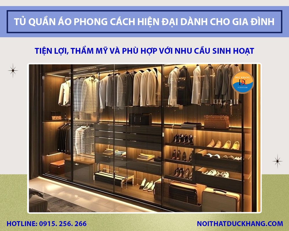 Những mẫu tủ quần áo phong cách hiện đại dành cho gia đình Những mẫu tủ quần áo phong cách hiện đại dành cho gia đình