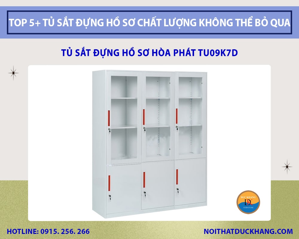 Tủ sắt đựng hồ sơ Hòa Phát TU09K7D Tủ sắt đựng hồ sơ Hòa Phát TU09K7D