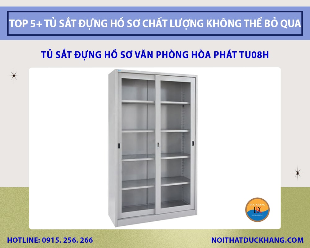 Tủ sắt đựng hồ sơ văn phòng Hòa Phát TU08H Tủ sắt đựng hồ sơ văn phòng Hòa Phát TU08H