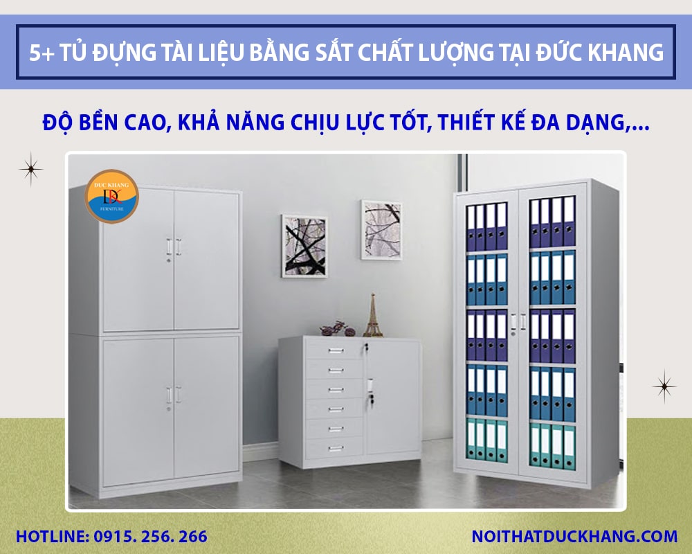 Top 5+ mẫu tủ đựng tài liệu bằng sắt chất lượng tại Đức Khang