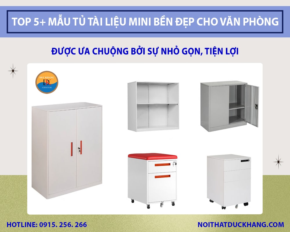 Top 5+ mẫu tủ tài liệu mini bền đẹp cho văn phòng hiện đại