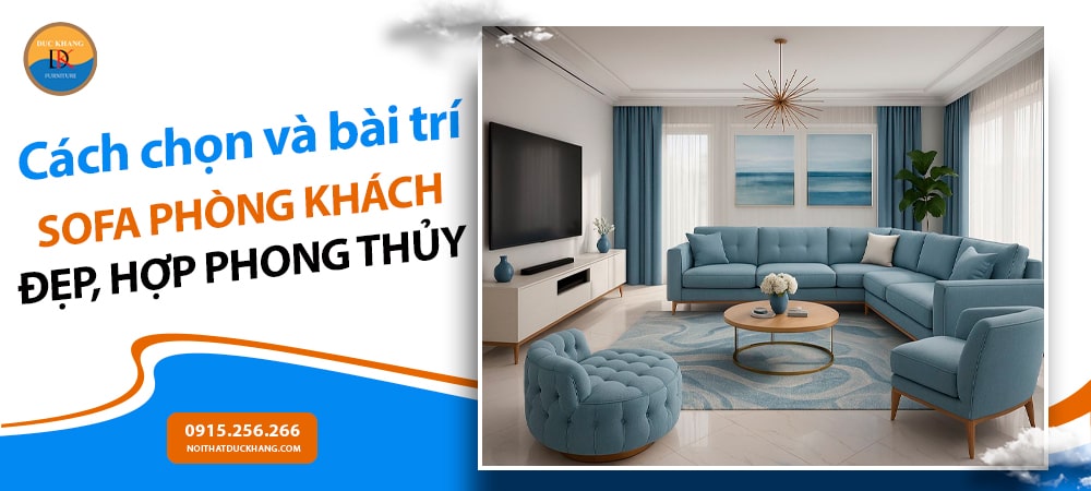 Cách chọn và bài trí sofa phòng khách đẹp, hợp phong thủy Cách chọn và bài trí sofa phòng khách đẹp, hợp phong thủy