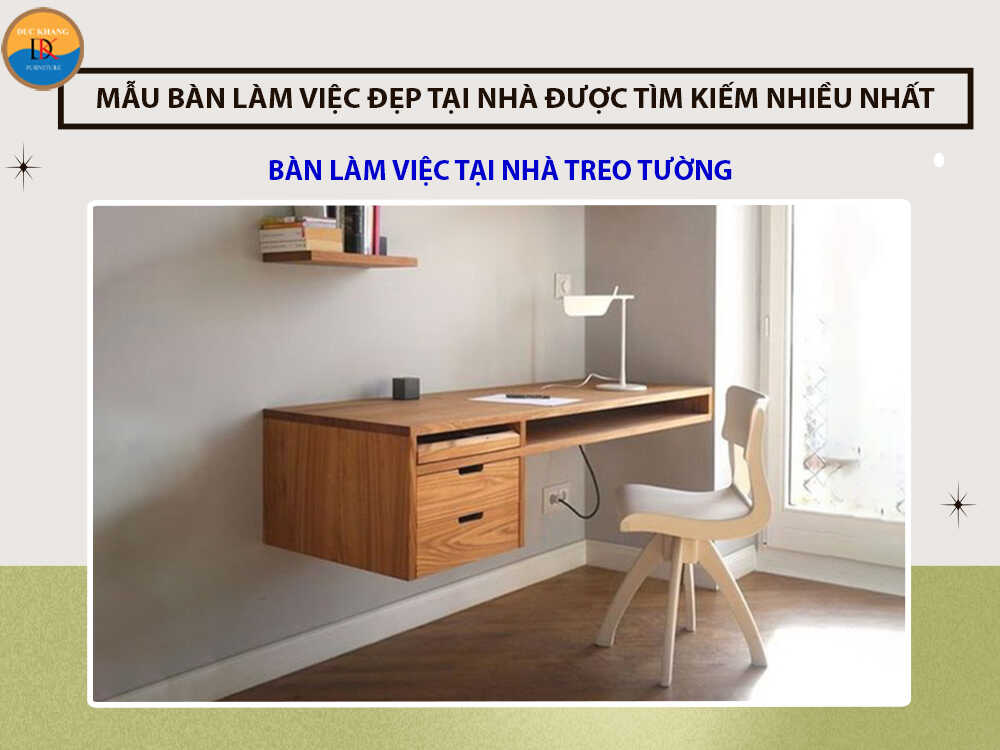 Bàn làm việc tại nhà treo tường 