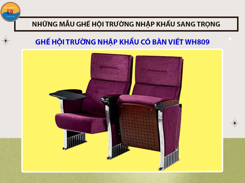 Những mẫu ghế hội trường nhập khẩu sang trọng năm 2024