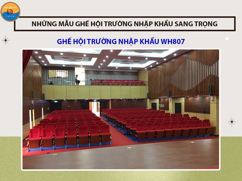 Những mẫu ghế hội trường nhập khẩu sang trọng năm 2024