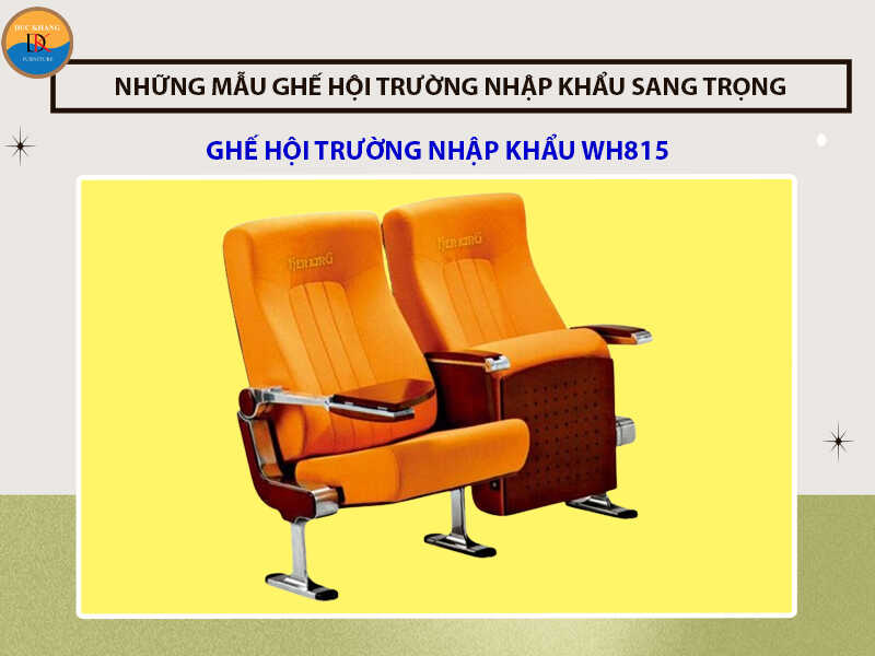 Những mẫu ghế hội trường nhập khẩu sang trọng năm 2024