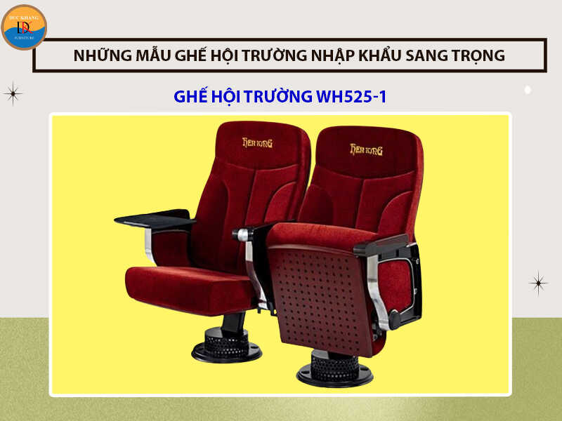 Những mẫu ghế hội trường nhập khẩu sang trọng năm 2024