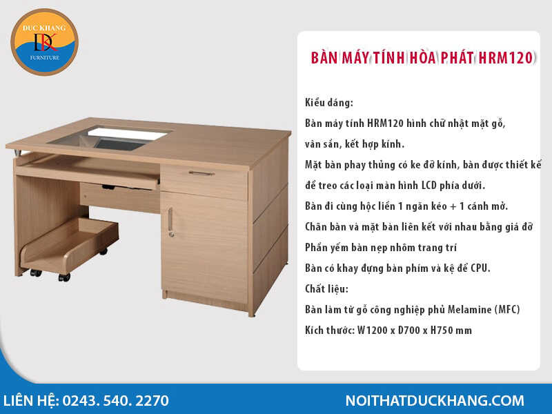 8 mẫu bàn để máy vi tính nhỏ gọn giá khoảng 1,5 – 2 triệu