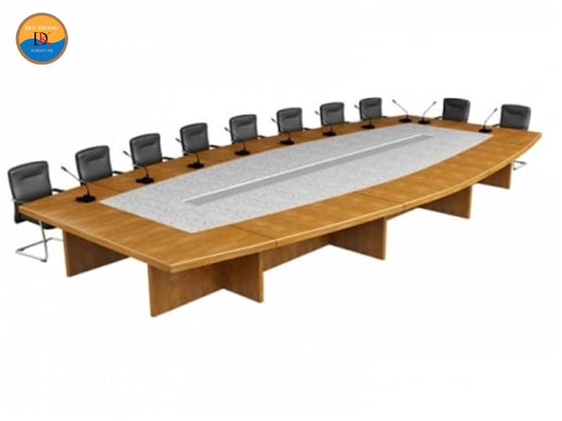 Kích thước bàn họp 20 người, top mẫu bàn họp 20 chỗ DKF đẹp