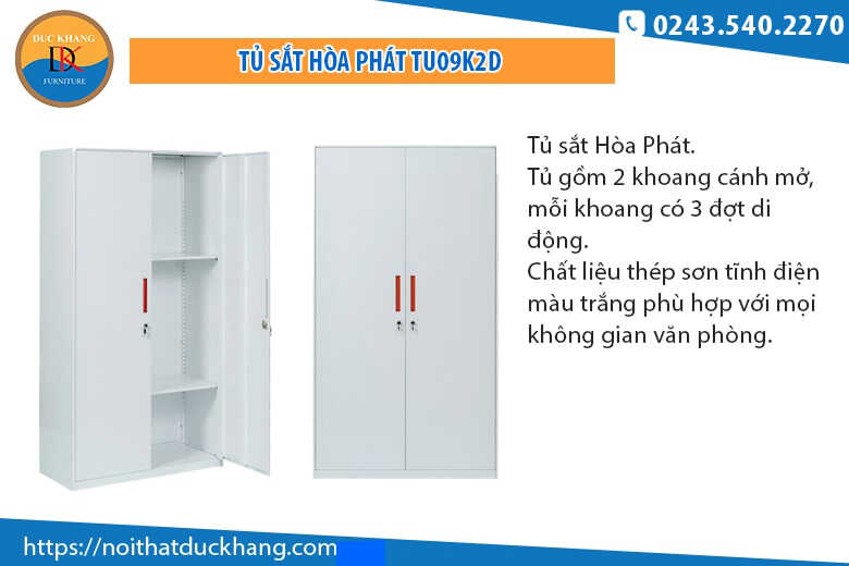 Top 4 mẫu tủ sắt 3 ngăn nổi bật của Đức Khang