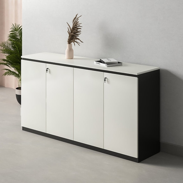 Tủ tài liệu thấp 4 cánh mở hiện đại, rộng rãi WCB-36