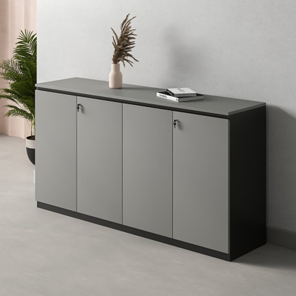 Tủ tài liệu thấp 4 cánh mở hiện đại, rộng rãi WCB-36