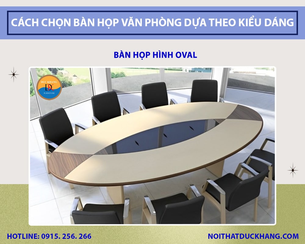 Bàn họp hình oval