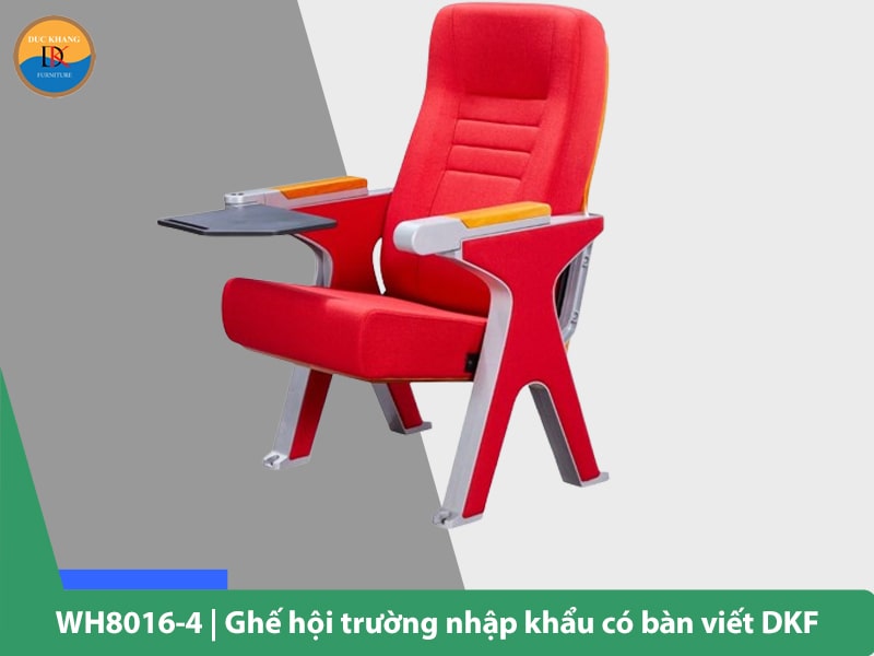 WH8016-4 | Ghế hội trường nhập khẩu có bàn viết DKF