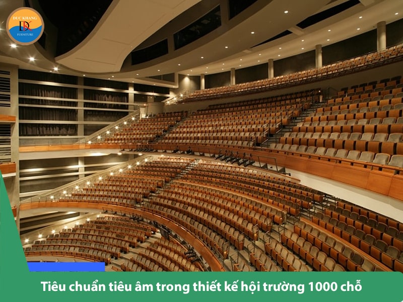 Tiêu chuẩn tiêu âm trong thiết kế hội trường 1000 chỗ