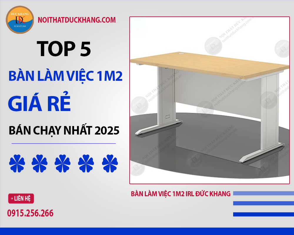Bàn làm việc 1m2 IRL Đức Khang Bàn làm việc 1m2 IRL Đức Khang