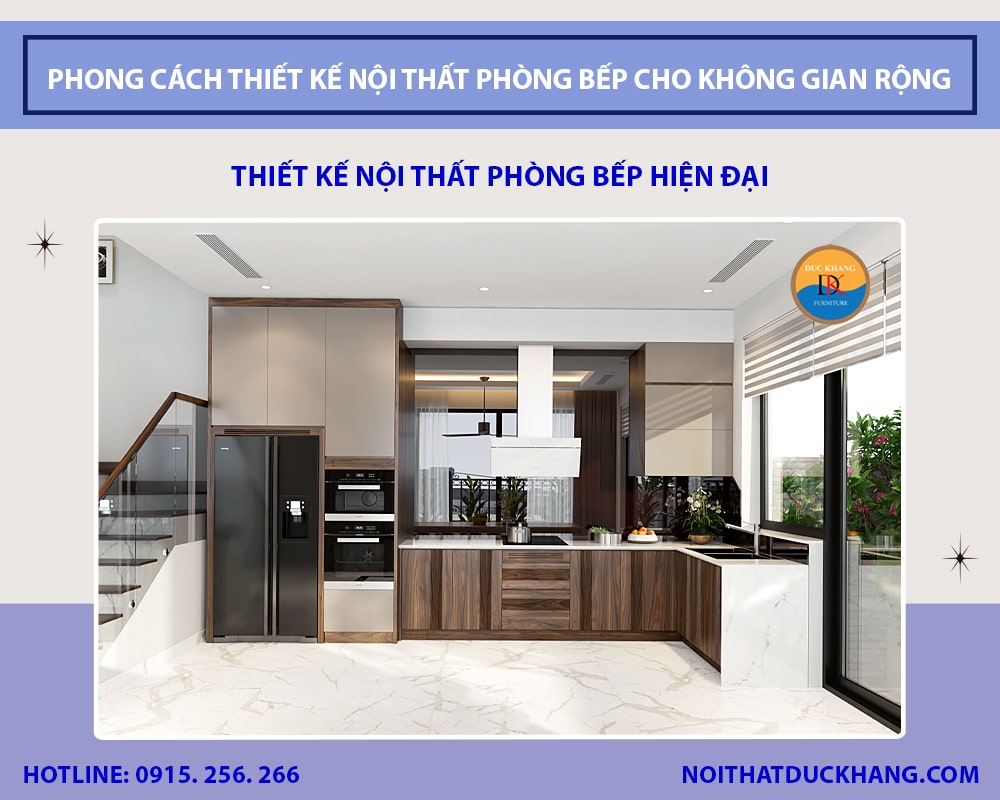 Thiết kế nội thất phòng bếp hiện đại