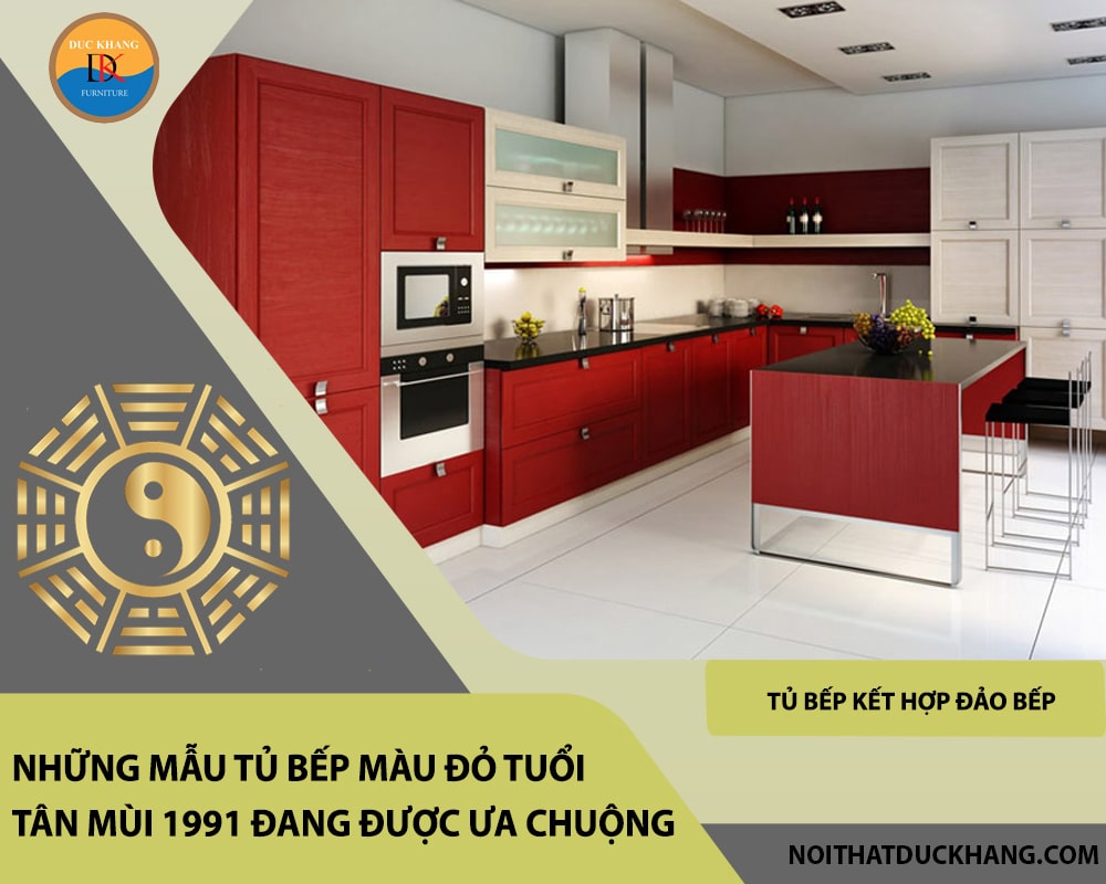 Tủ bếp kết hợp đảo bếp