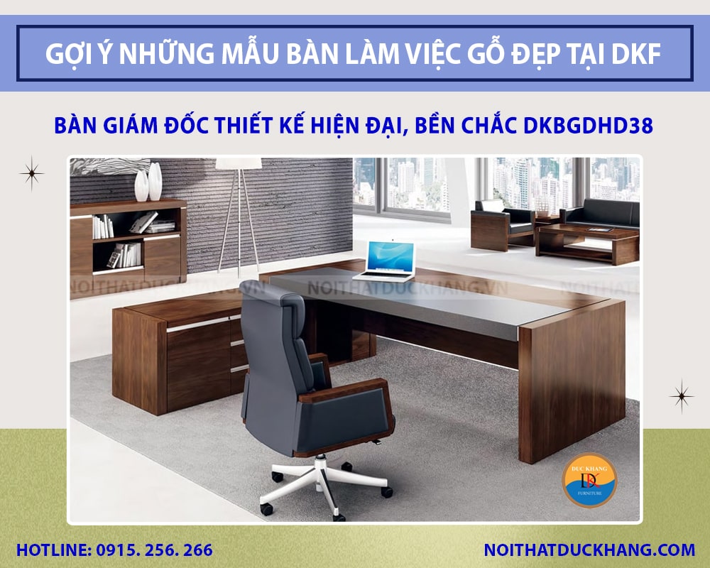 Bàn giám đốc thiết kế hiện đại, bền chắc DKBGDHD38 Bàn giám đốc thiết kế hiện đại, bền chắc DKBGDHD38