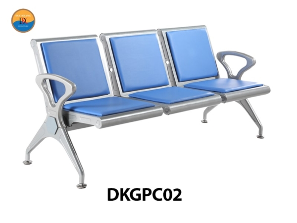 DKGPC02 | Ghế phòng chờ 3 chỗ DKF có đệm tùy chọn