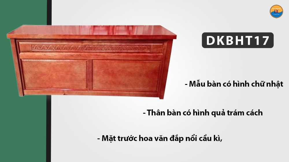 DKBHT17 | Bàn hội trường gỗ phủ Veneer sang trọng