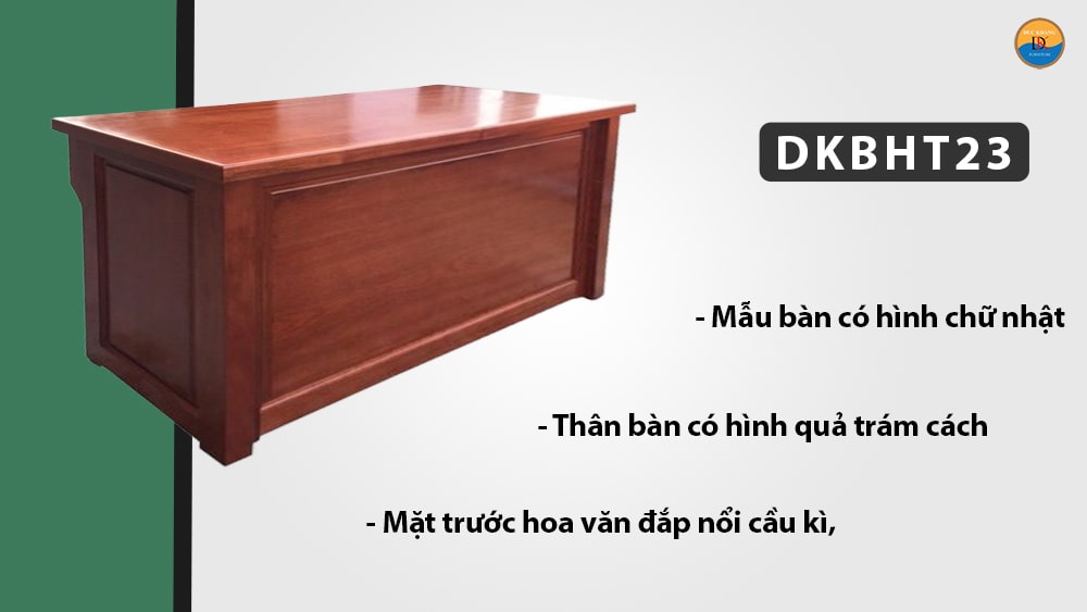 DKBHT23 | Bàn hội trường gỗ phủ Veneer cao cấp