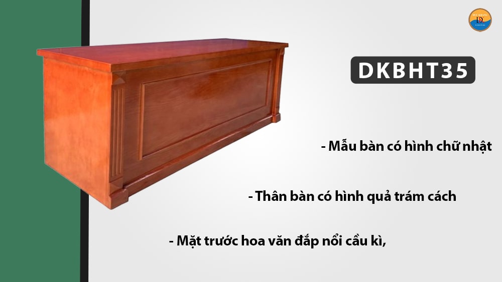 DKBHT35 | Bàn hội trường gỗ phủ Veneer cao cấp