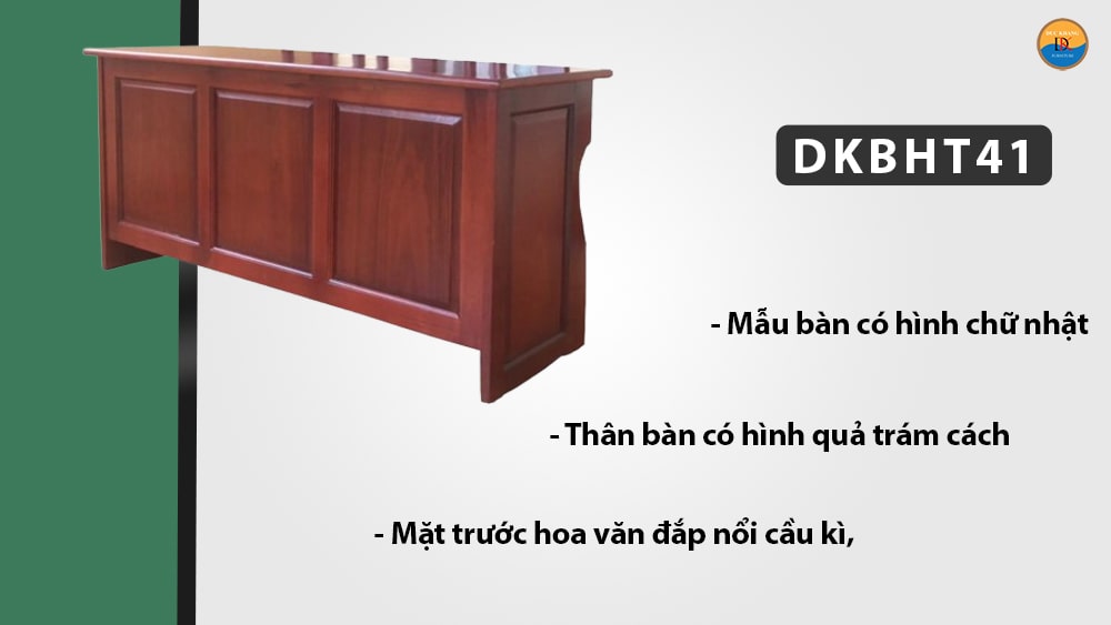 DKBHT41 | Bàn hội trường gỗ phủ Veneer hiện đại, cao cấp