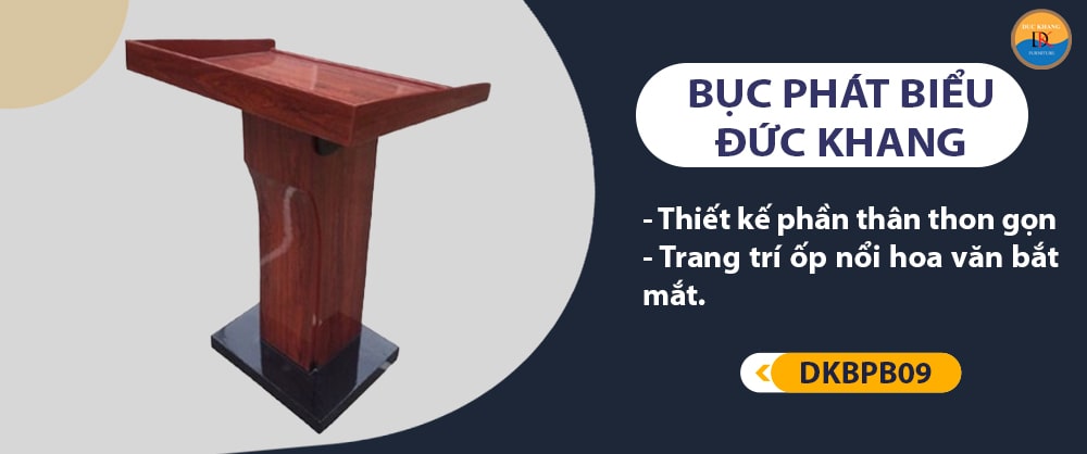 DKBPB09 | Bục phát biểu sang trọng, chất liệu gỗ công nghiệp cao cấp