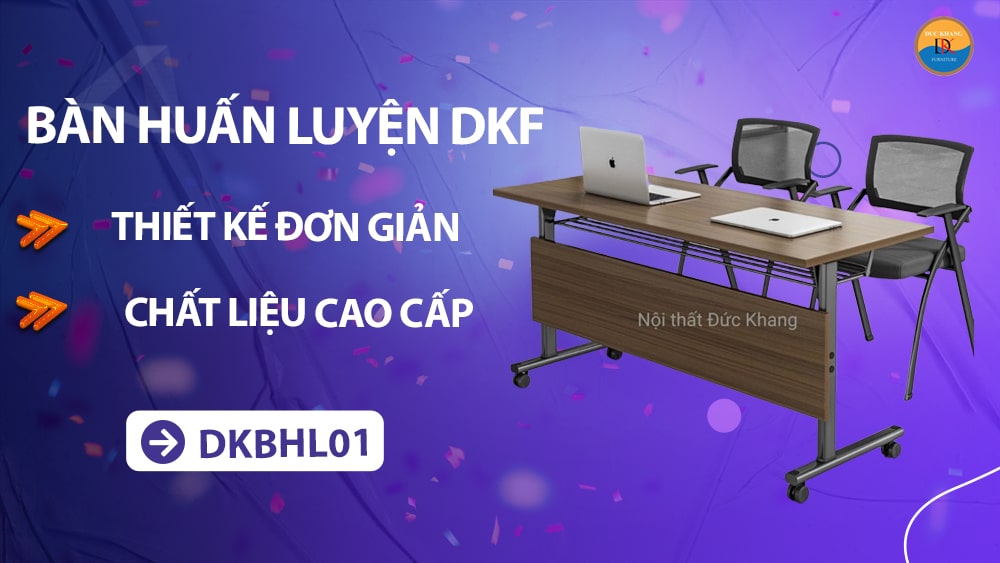 DKBHL01 | Bàn huấn luyện DKF chân sắt, gấp gọn tiện lợi