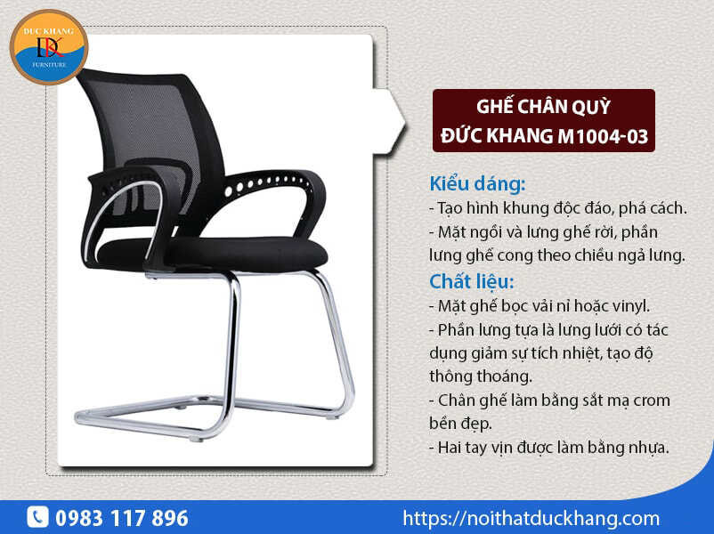 Ghế chân quỳ văn phòng Đức Khang M1004-03