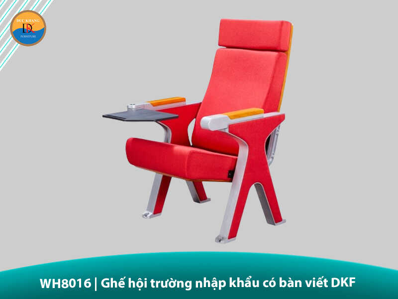 WH8016 | Ghế hội trường nhập khẩu có bàn viết DKF