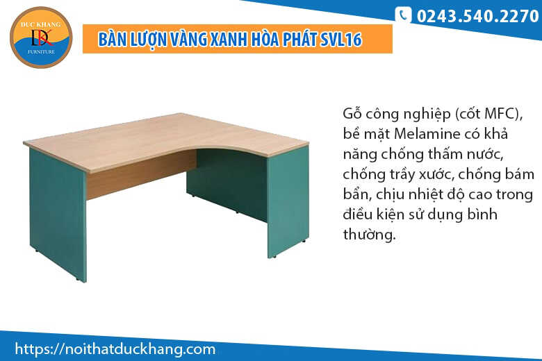 4 mẫu bàn làm việc lượn phải thiết kế đẹp dành cho nhân viên