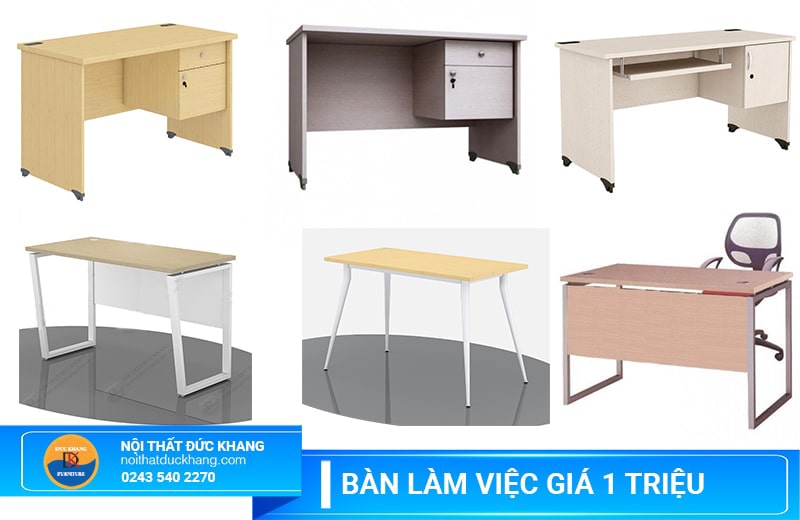 6 mẫu bàn làm việc văn phòng giá 1 triệu bạn không nên bỏ lỡ