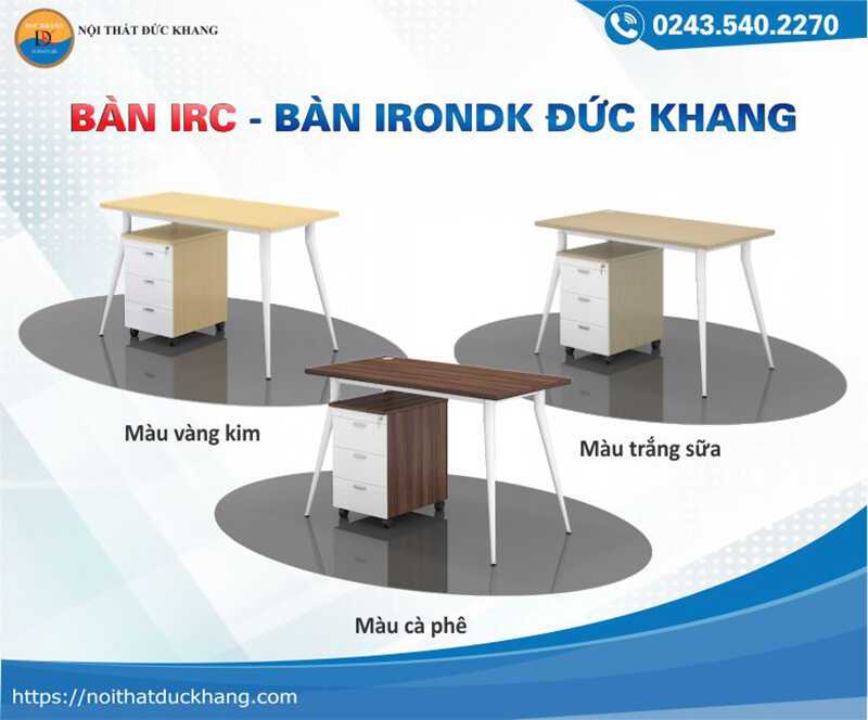 Bàn IRC - Bàn IronDK Đức Khang chân côn độc đáo, sơn chống gỉ