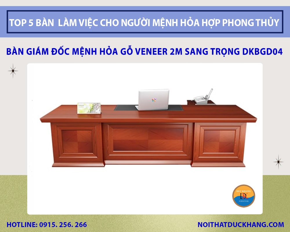 5 mẫu bàn làm việc cho người mệnh Hỏa hợp phong thủy