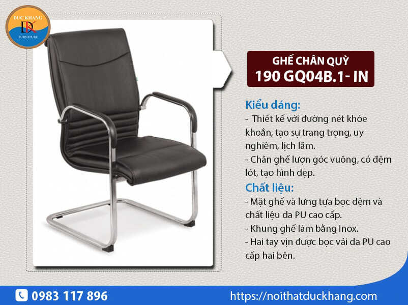 Ghế chân quỳ 190 GQ04B.1-IN