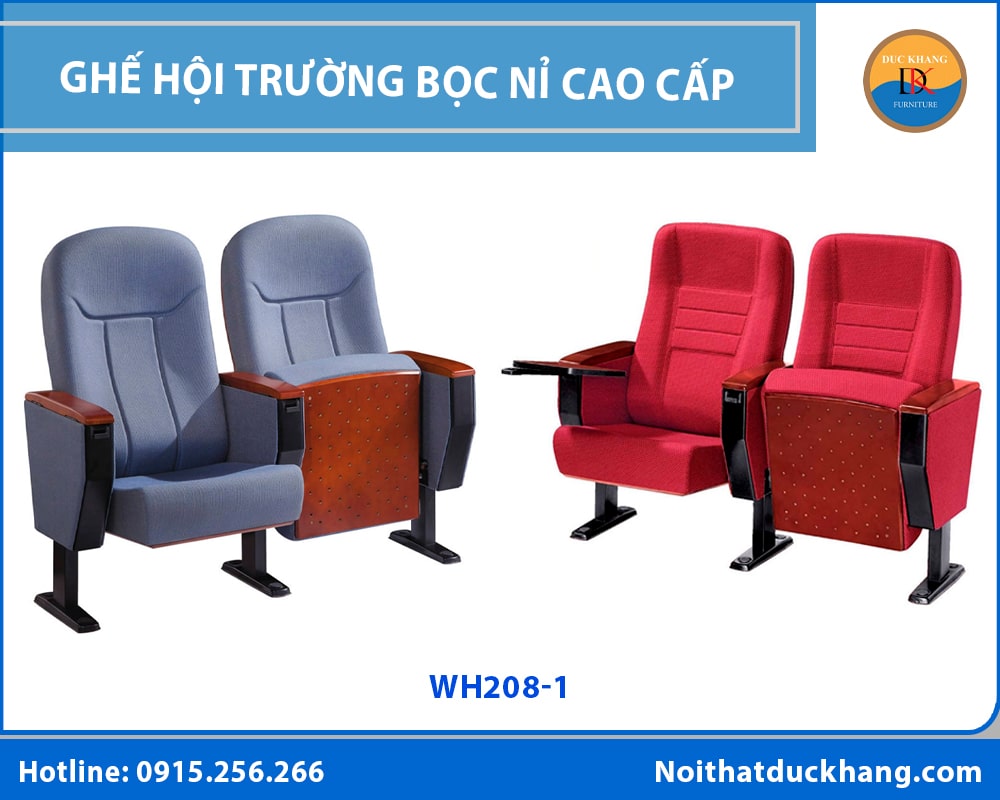 Ghế hội trường bọc nỉ cao cấp, đa dạng màu sắc nổi bật Ghế hội trường bọc nỉ cao cấp, đa dạng màu sắc nổi bật