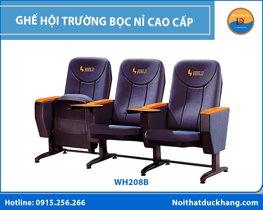 Ghế hội trường bọc nỉ cao cấp, đa dạng màu sắc nổi bật Ghế hội trường bọc nỉ cao cấp, đa dạng màu sắc nổi bật