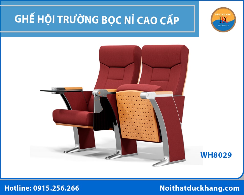 Ghế hội trường bọc nỉ cao cấp, đa dạng màu sắc nổi bật Ghế hội trường bọc nỉ cao cấp, đa dạng màu sắc nổi bật