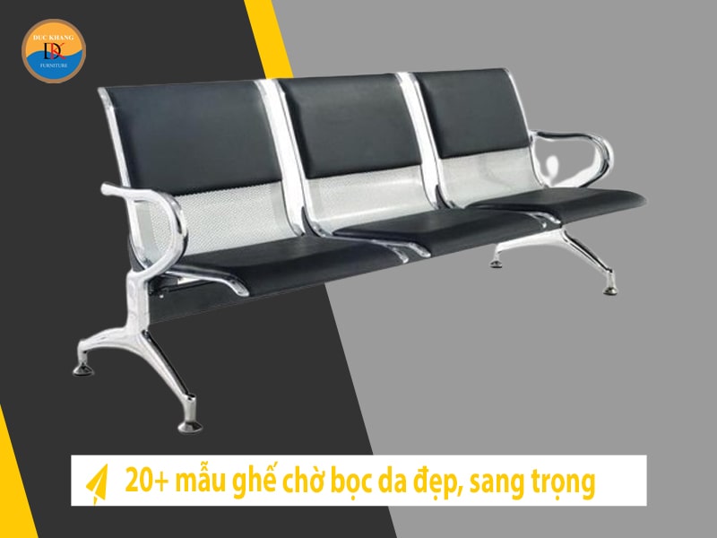 20+ mẫu ghế chờ bọc da đẹp, sang trọng