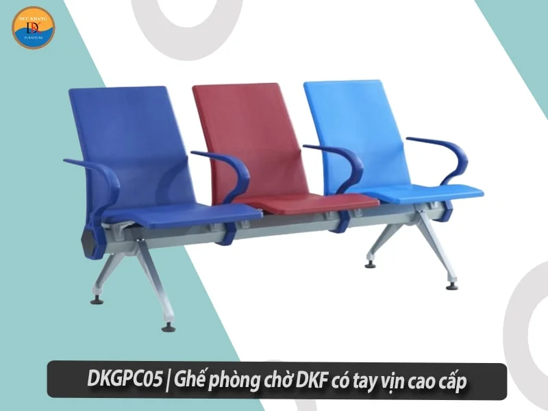 DKGPC05 | Ghế chờ sân bay DKF có tay vịn cao cấp