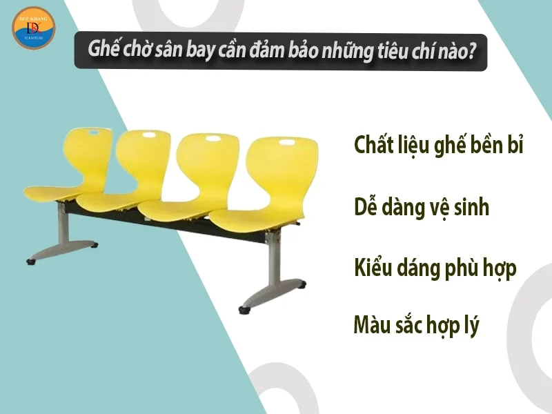 Ghế chờ sân bay cần đảm bảo những tiêu chí nào?